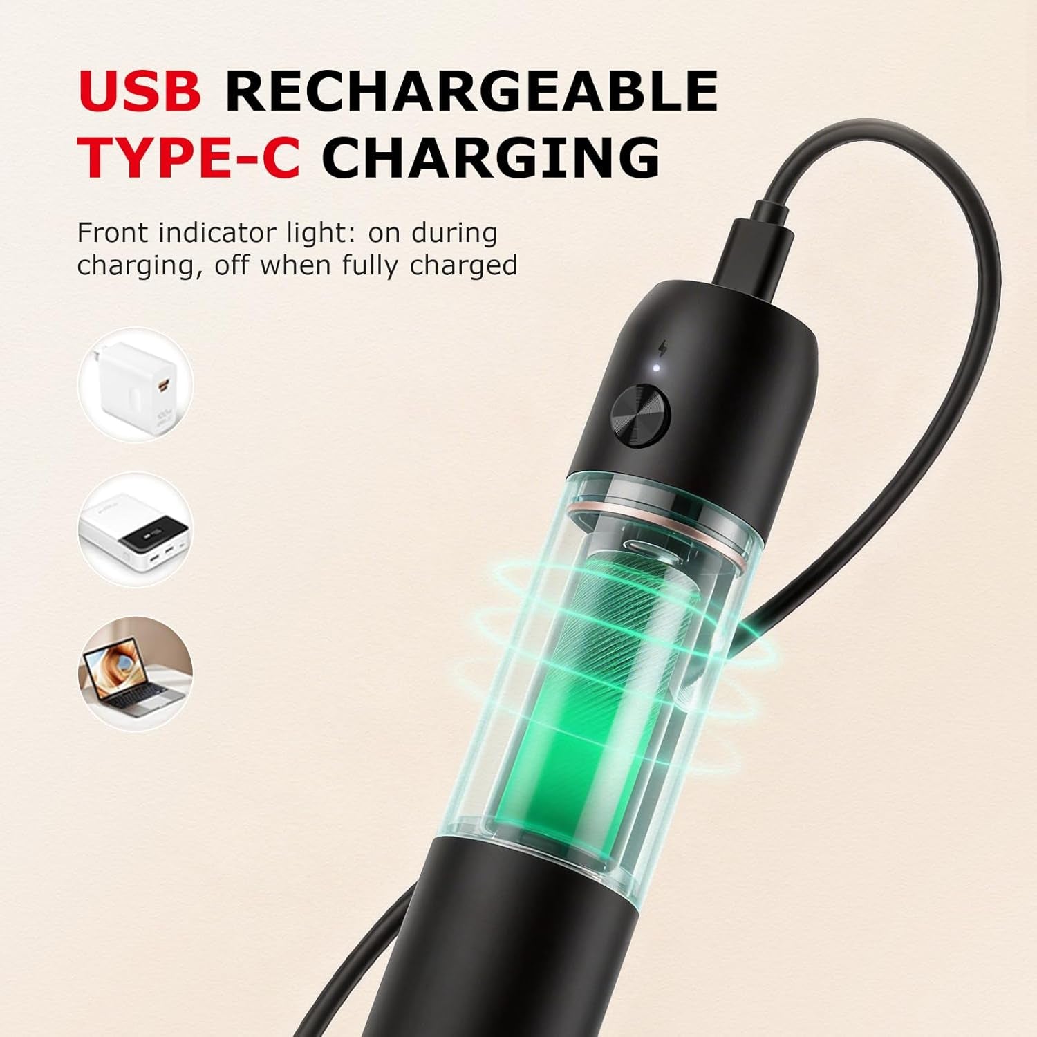Rechargeable Milk Frother Handheld, Electric Drink Mixer with Stainless Steel Whisk, Charging USB-C, Portable Foam Maker for Coffee Matcha Lattes Cappuccino, Kitchen Gifts
