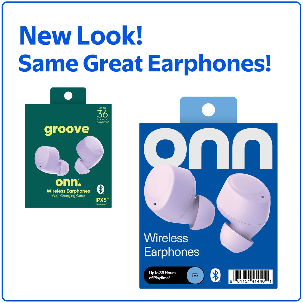 Wireless Bluetooth Earphones with Charging Case and Touch Controls, Lilac