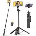 Phone Tripod, 51'' Extendable Selfie Stick Tripod for Iphone with Remote & Phone Stand, Compatible with Iphone/Android/Video Recording/Vlog
