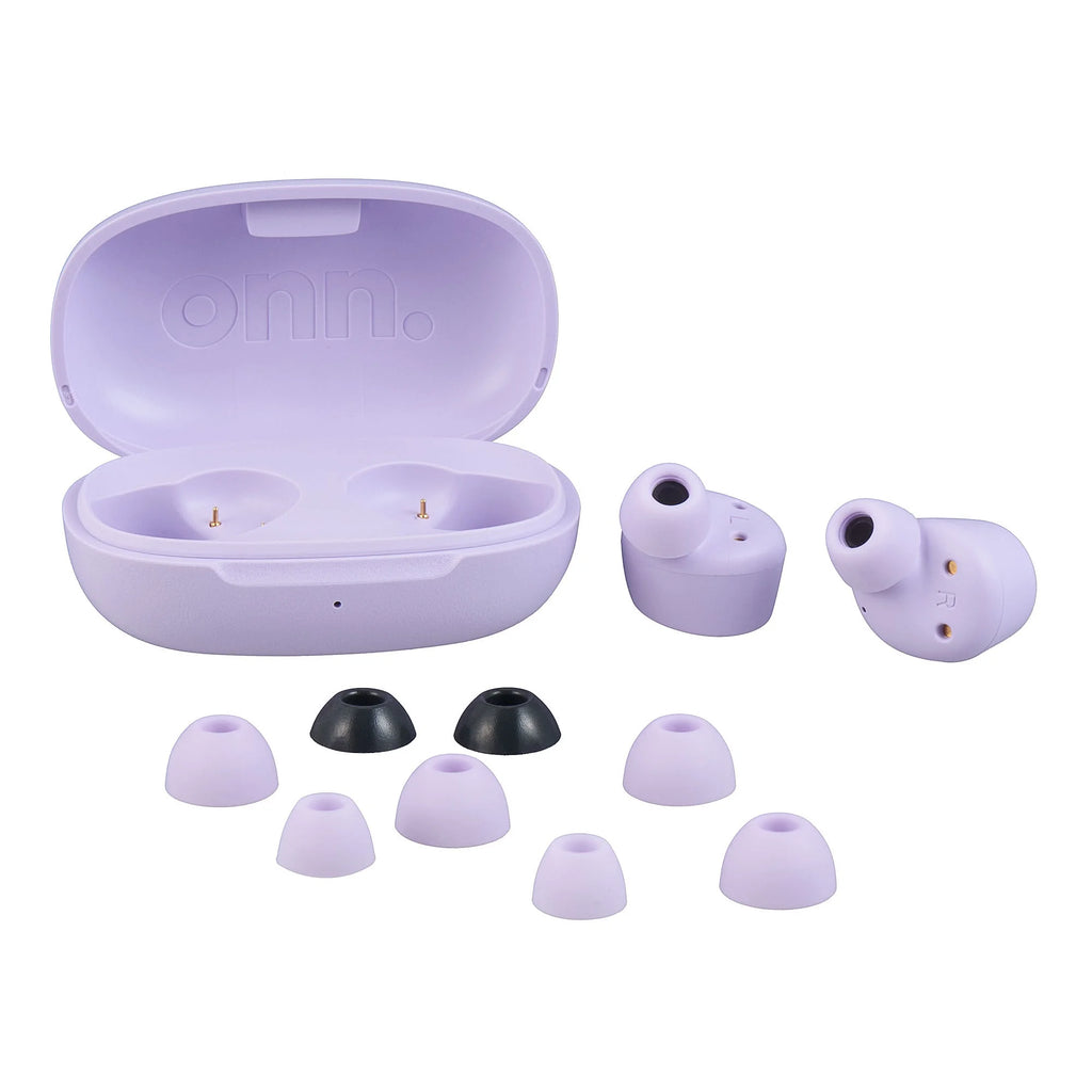 Wireless Bluetooth Earphones with Charging Case and Touch Controls, Lilac